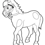 coloriage Chevaux pour enfant de à imprimer