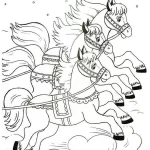coloriage Chevaux pour enfant à imprimer