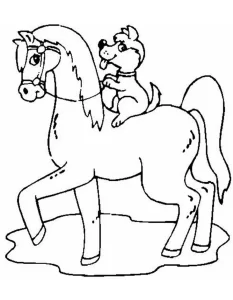 coloriage Chevaux d