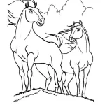 coloriage Chevaux à imprimer pdf gratuit