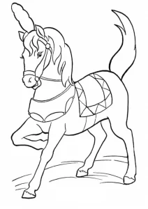 coloriage Chevaux pour enfants a imprimer gratuit