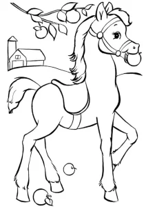 coloriage Chevaux à imprimer gratuitement pdf