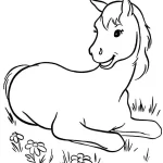 image de coloriage Chevaux pour enfant