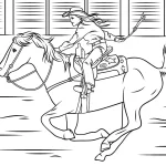 coloriage Chevaux à imprimer pour enfant de 9 ans