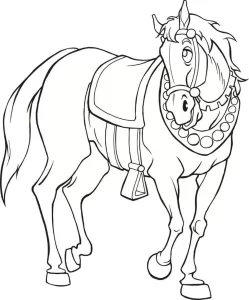 coloriage Chevaux pour enfant de 2 ans
