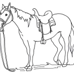 coloriage Chevaux pour enfant