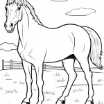 coloriage Chevaux pour enfant de 10 ans