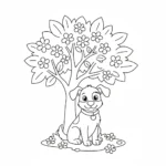 coloriage Chien pour enfants a imprimer