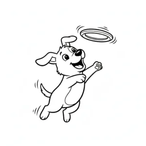 coloriage Chien gratuit pour enfants