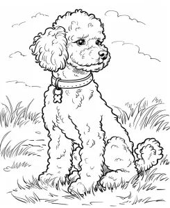 coloriage Chien pour enfants a imprimer gratuit