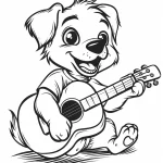 coloriage Chien gratuit pour enfants