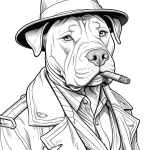 coloriage Chien à imprimer