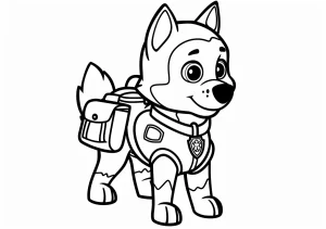 coloriage Chien et decoupage
