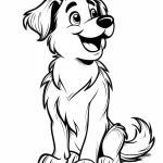 coloriage Chien pour enfants a imprimer