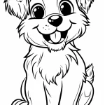 coloriage Chien educatif pour enfant
