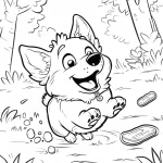 coloriage Chien pour bebe a imprimer