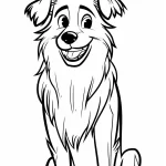 coloriage Chien a colorier en ligne gratuitement