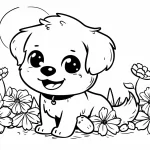 imprimer coloriage Chien