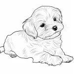 coloriage Chien de pour enfants