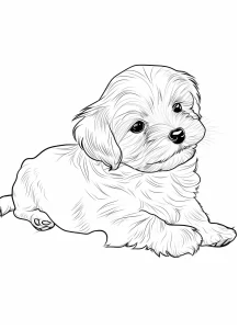 coloriage Chien de pour enfants