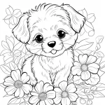 coloriage Chien à imprimer gratuitement pdf