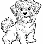 coloriage Chien pour enfant de 5 ans