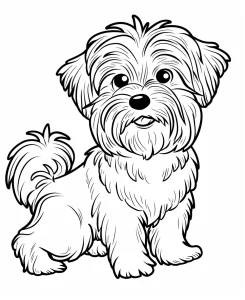 coloriage Chien pour enfant de 5 ans