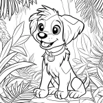coloriage Chien en ligne pour enfant