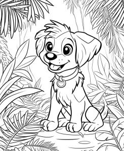 coloriage Chien en ligne pour enfant