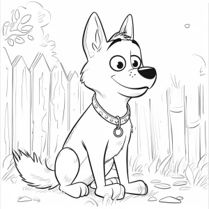 imprimer coloriage Chien