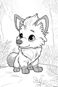 coloriage Chien gratuit à imprimer