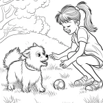 coloriage Chien a dessiner en ligne