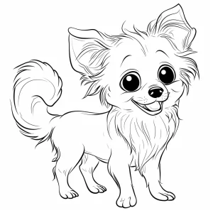 coloriage Chien et decoupage