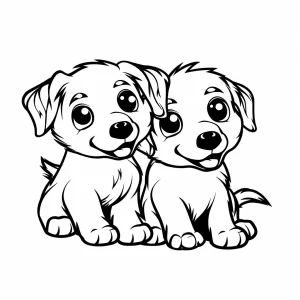 imprimer coloriage Chien pour enfant