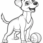 coloriage Chien a dessiner en ligne