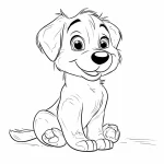 coloriage Chien et apprentissage
