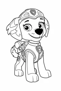 coloriage Chien à imprimer pour enfant de 9 ans
