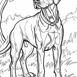 coloriage Chien et decoupage a imprimer gratuit