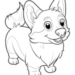 coloriage Chien pour enfant de 3 ans