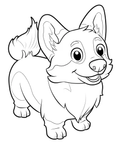 coloriage Chien pour enfant de 3 ans