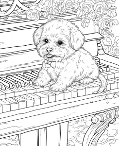coloriage Chien pour enfant de 3 ans