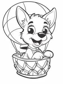 coloriage Chien pour bebe a imprimer