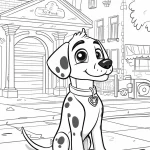 coloriage Chien pour enfants a imprimer gratuit