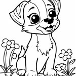 coloriage Chien pour enfants à télécharger