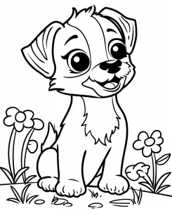 coloriage Chien pour enfants à télécharger