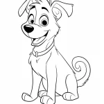 coloriage Chien à imprimer pour enfant de 12 ans