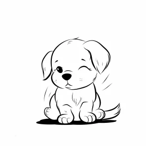coloriage Chien gratuit a imprimer