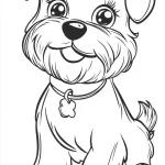 coloriage Chien Kawaii gratuit en ligne