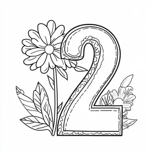 coloriage Chiffre pour enfant de 7 ans
