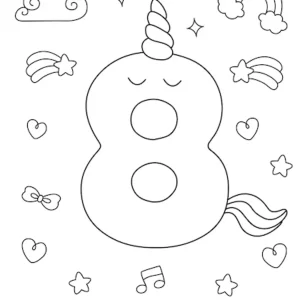 coloriage Chiffre et decoupage